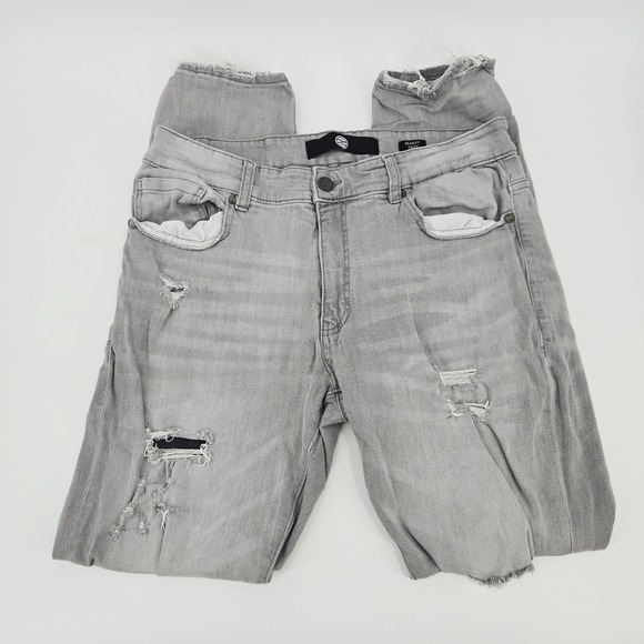 Jordan Craig Other - Jordan Craig Sean Fit Grey Distressed Slim Stretch Denim Jeans 34 Short Thrashed